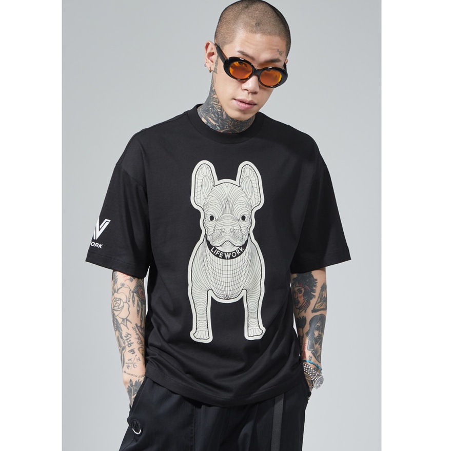Áo thun tay lỡ unisex LifeWork Silket chính hãng Hàn Quốc