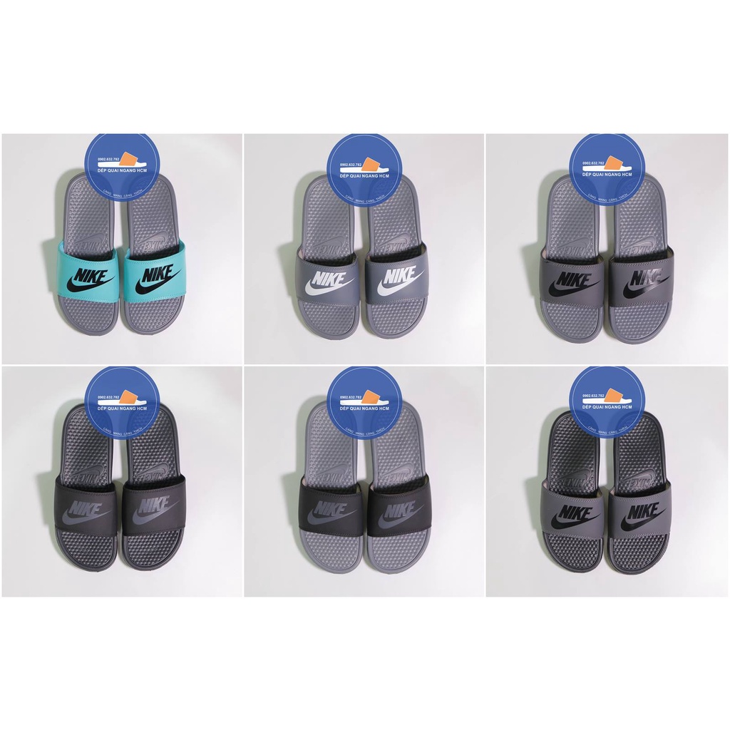 dép quai ngang-nike nam màu xám