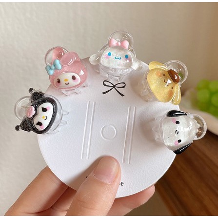 Kẹp Tóc Hình Cún Kuromi Yugui Dễ Thương Phong Cách Hàn Quốc Cho Nữ