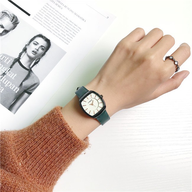 [Mã FAMAYFA2 giảm 10K đơn 50K] Đồng hồ thời trang nữ Viser VS02 mặt oval mẫu mới cực đẹp, dây da mềm êm tay | BigBuy360 - bigbuy360.vn