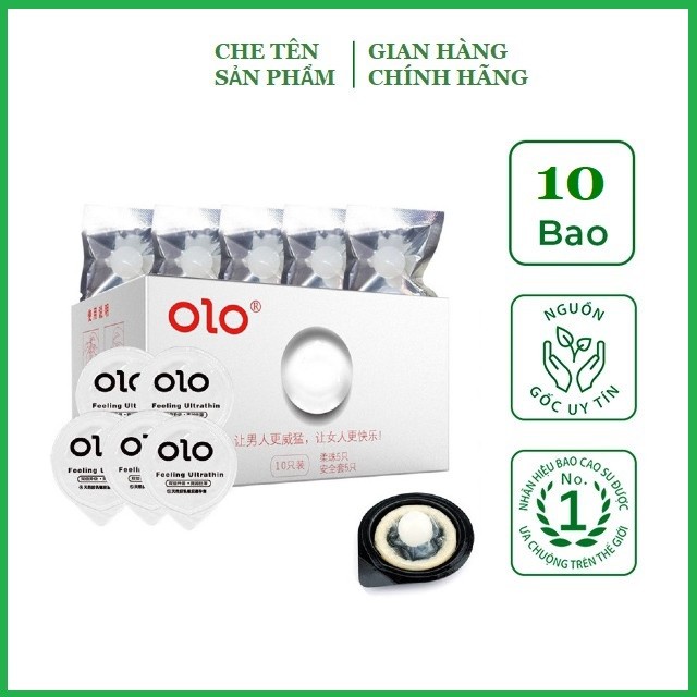 Bao cao su Bi Mềm Nhiều gel bôi trơn OLO Growth  - hộp 5 bao, 5 bi