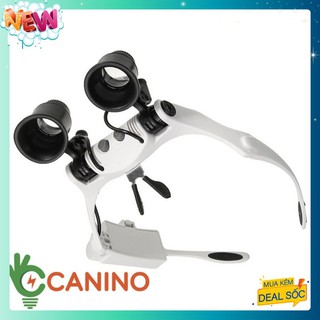 Kính lúp đeo mắt có đèn V4 kính lúp hỗ trợ phóng đại 10x-25x