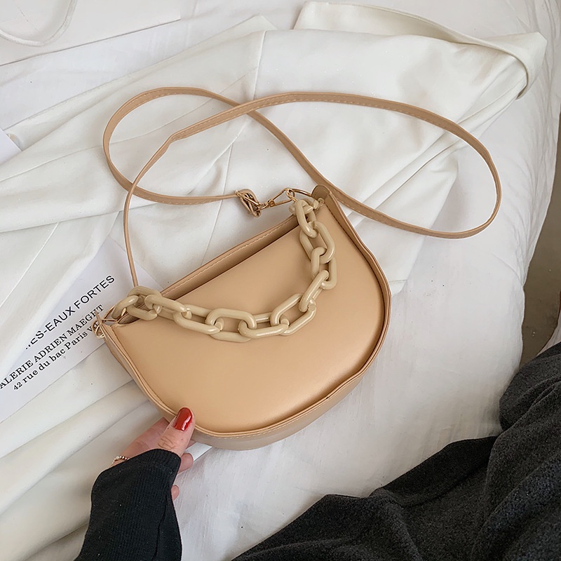 Túi đeo chéo dây xích phong cách phương Tây thời trang xuân hè mới 2021 cho nữ