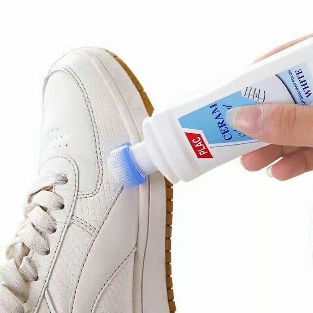 Nước lau giày PLAC, vệ sinh giày sử dụng đầu cọ làm sạch vết bẩn từ giày dép túi xách cực nhanh | TM026
