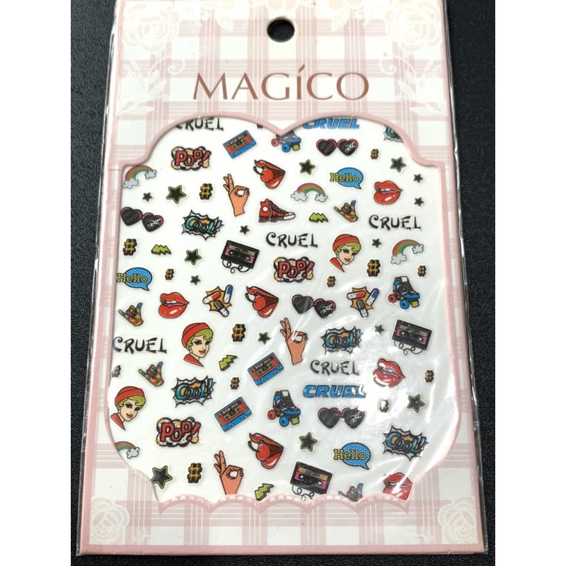 sticker dán móng hoạt hình (1 tấm)🥰🥰