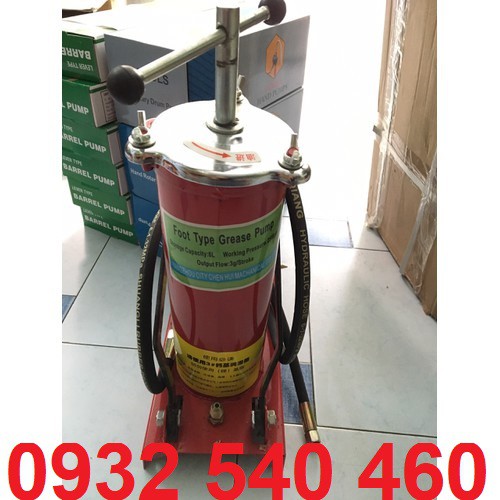 Máy bơm Mỡ Đạp Chân Dung Tích Chứa 6L