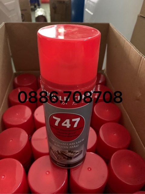 Vệ sinh khuôn 747 450ml(Giao hàng hình 1 hoặc 3)