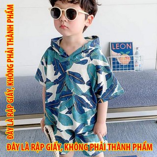 Rập giấy 30022 - bộ tay liền ngắn có nón