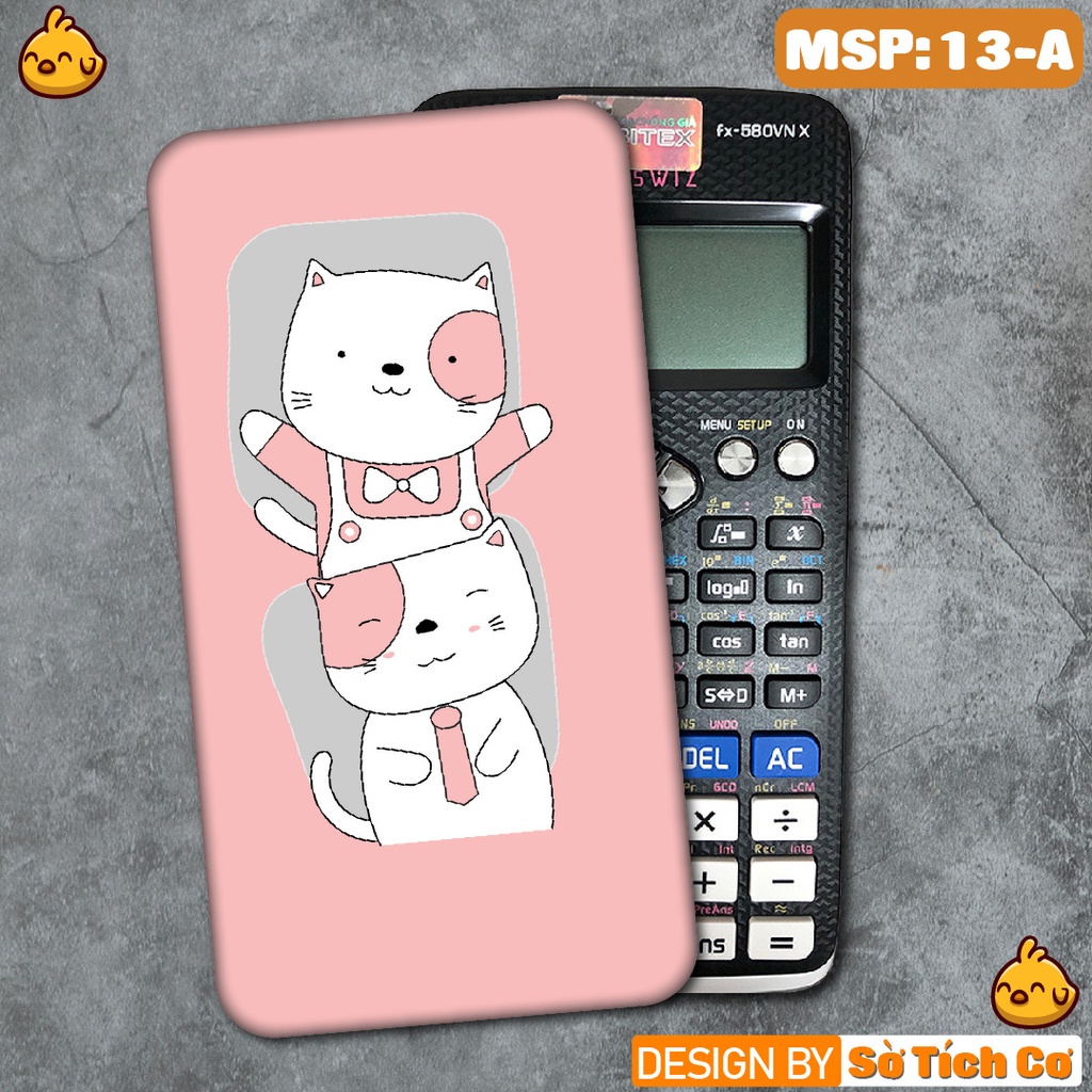 Miếng decal dán máy tính fx-570, fx-580, fx-880, Casio, Vinacal,... Kawaii Cute 2 MSP: 13