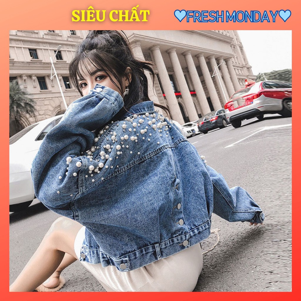 [HÀNG MỚI VỀ] Áo bò nữ croptop đính hạt ngọc⚡️ 𝐅𝐑𝐄𝐄 𝐒𝐇𝐈𝐏 ⚡️Hàng Quảng Châu cao cấp cho cô nàng tiểu thư- Mã AB19