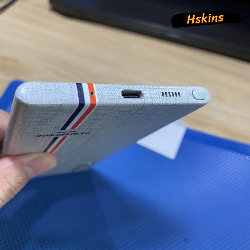 Miếng dán Skin Thom Browne Samsung Note 20 Ultra / Note 20 / Note 10 Plus / Note 10 / Note 9 / S22 Ultra / S22 Plus /S2S