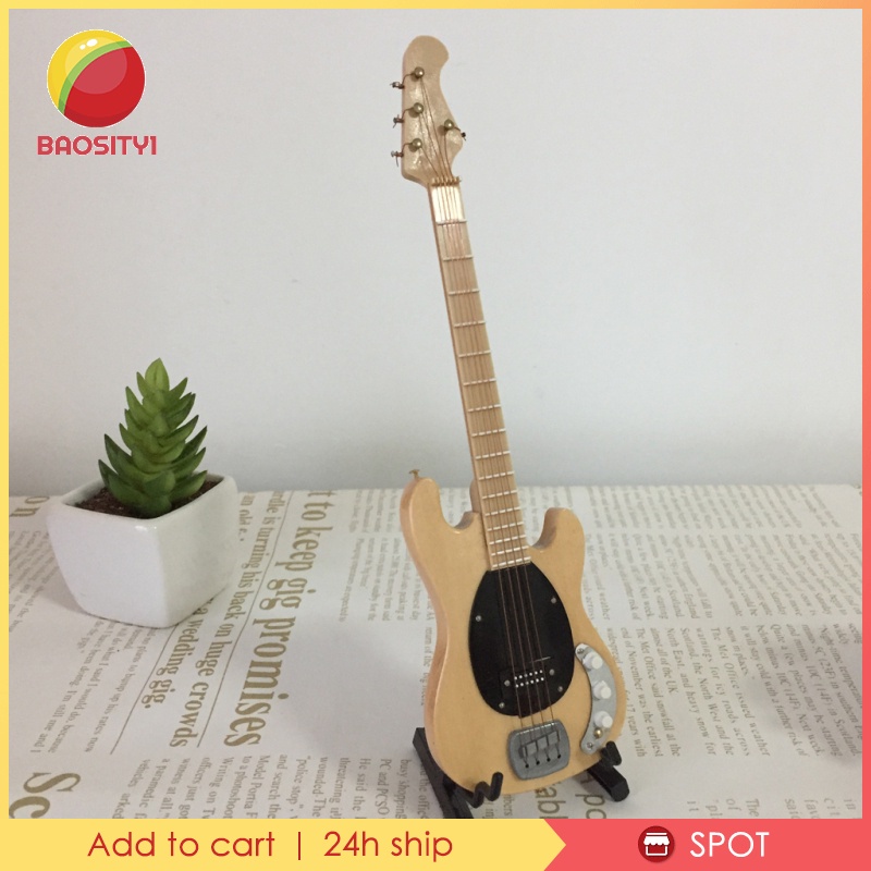 Mô Hình Đàn Guitar Điện Mini Tỉ Lệ 1: 6 Kèm Giá Đỡ Trang Trí Nhà Búp Bê #2