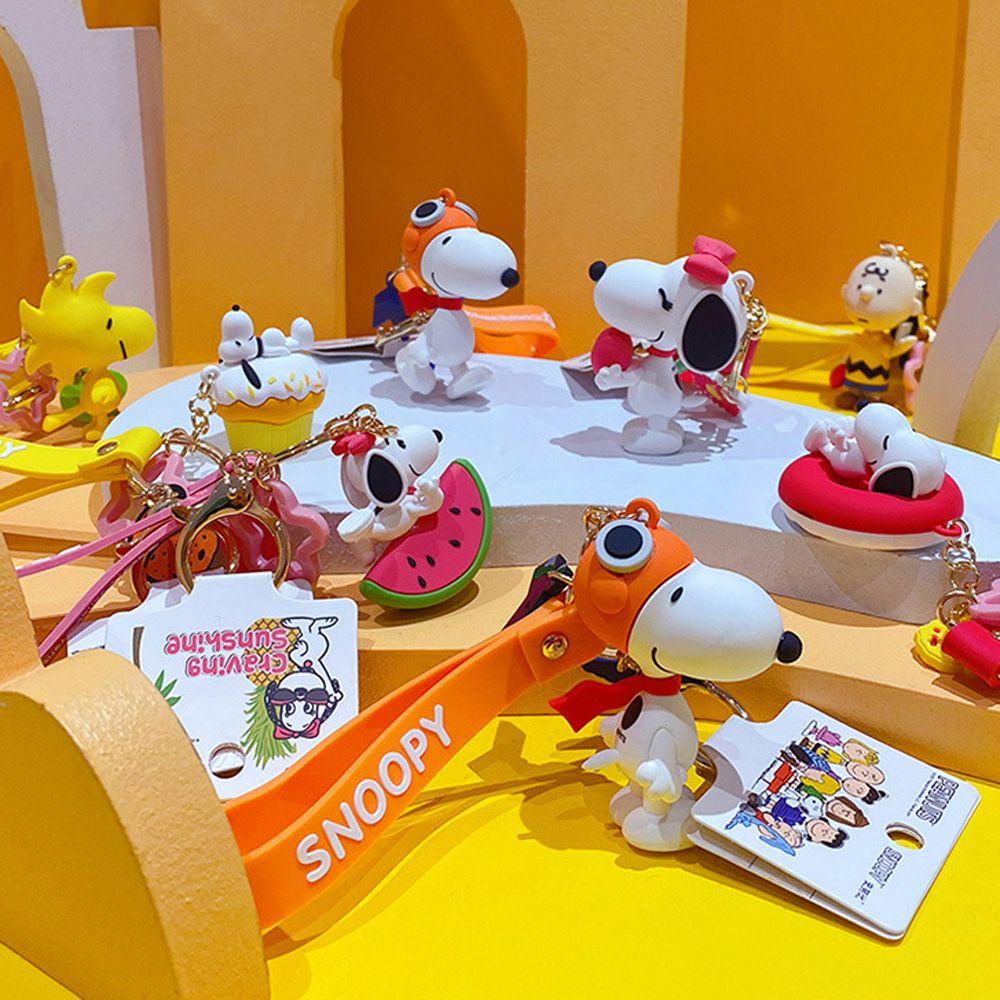 Móc Khóa Gắn Ba Lô / Túi Xách Hình Chú Chó Snoopy Hoạt Hình Đáng Yêu