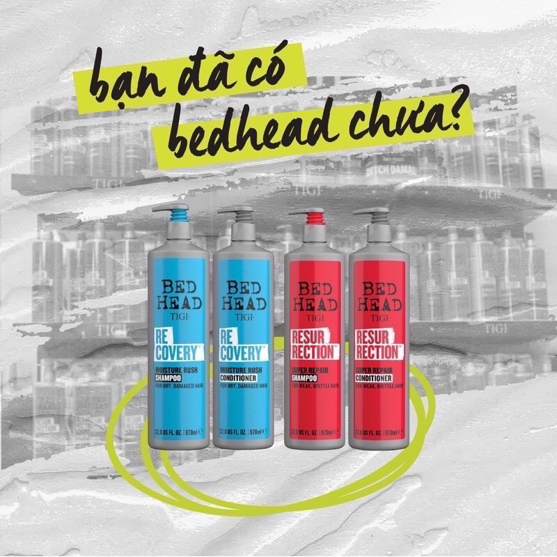 [MẪU MỚI NHẤT] (CHÍNH HÃNG CÔNG TY) DẦU GỘI VÀ XẢ TÁI SINH TIGI RESURRECTION LEVEL 3 970ML | BigBuy360 - bigbuy360.vn