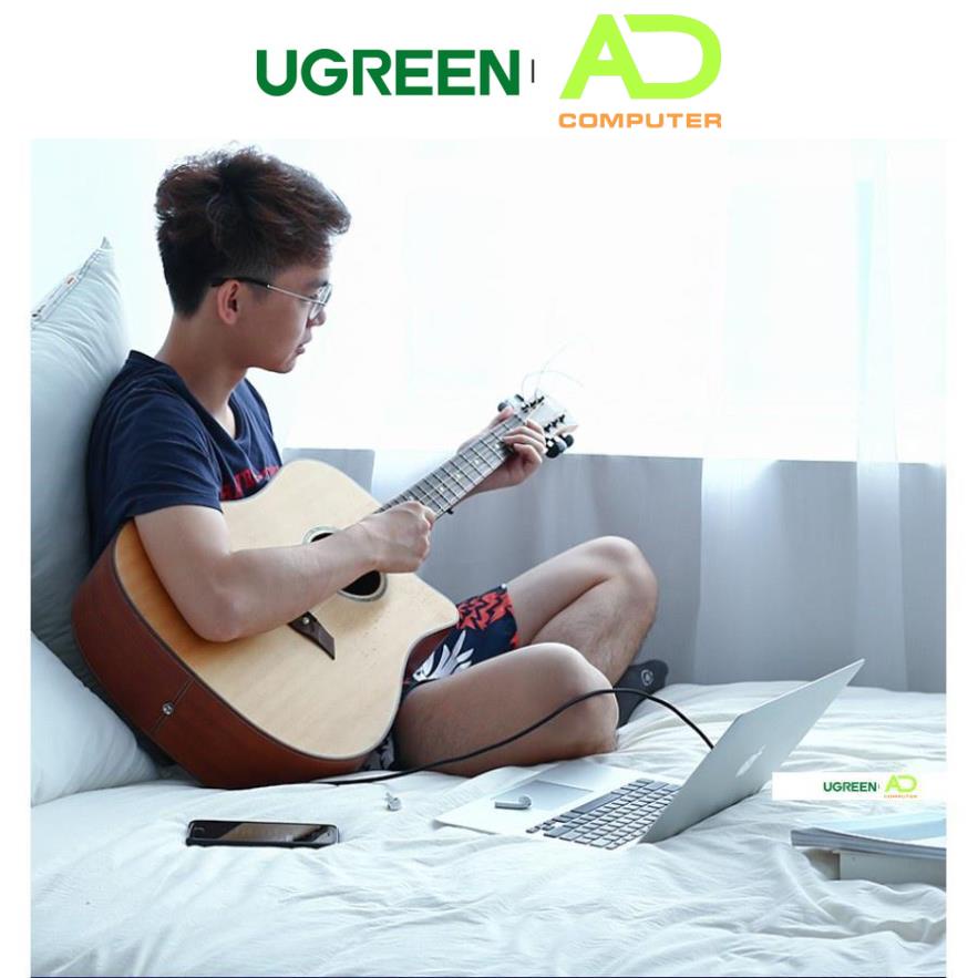 Cáp chuyển đổi âm thanh 3.5mm đầu đực sang 6.35mm đầu đực UGREEN AV127