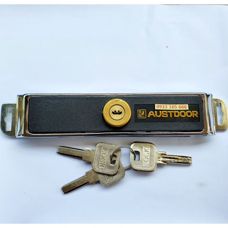 Khóa cửa cuốn Austdoor KH5 - khóa ngang - khóa cơ cửa cuốn chính hãng