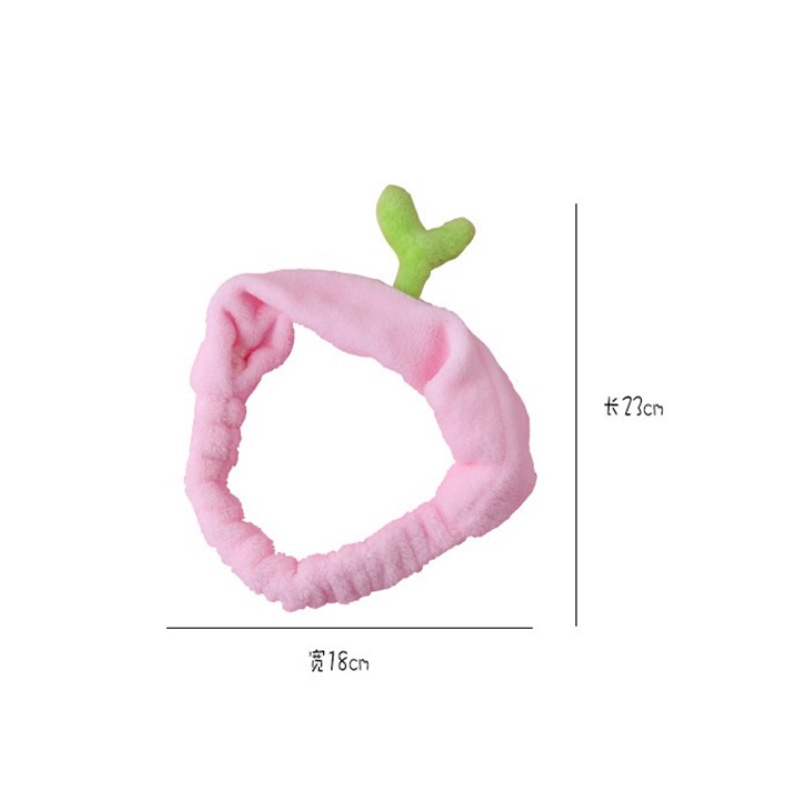 【kifli】Băng đô mầm cây, xương rồng chất vải nhung mềm mịn