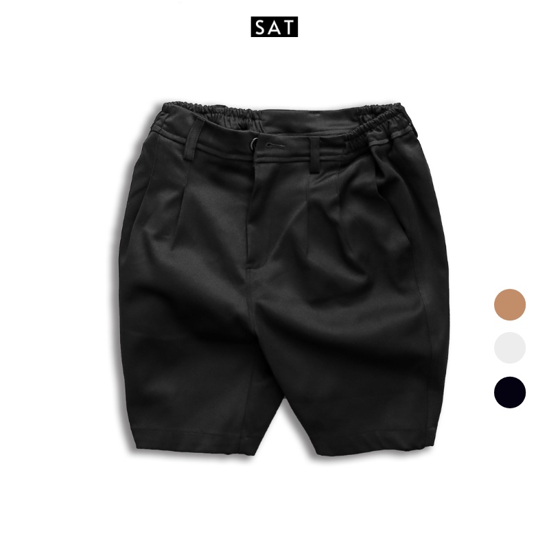 Quần short quần đùi nam SAT SPre-01 vải kaki cao cấp trẻ trung, dày dặn, co giãn nhẹ, chuẩn form.