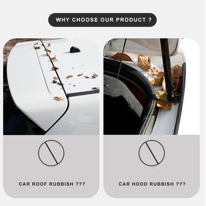 Dải Cao Su 2M Dán Viền Kính Chắn Gió Xe Hơi Chống Bụi/Nước