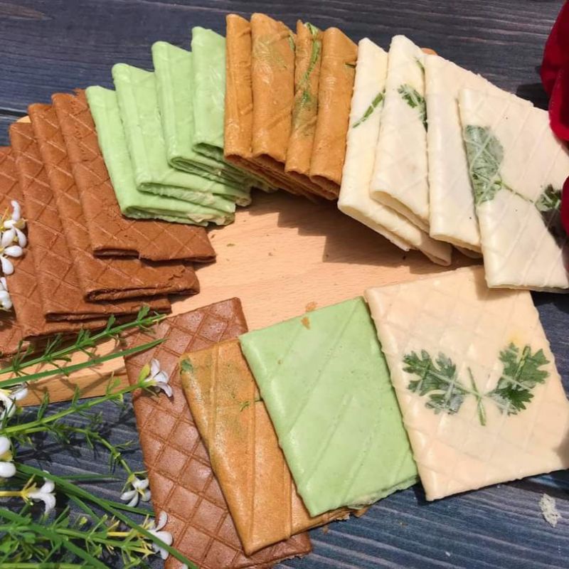 BÁNH KẸP LÁ DỨA ĐẬU XANH