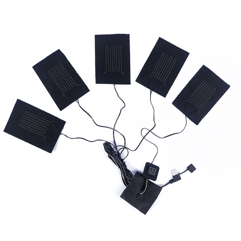 Tấm Đệm Sưởi Ấm Lưng Sạc USB Chống Thấm Nước Cho Quần Áo
