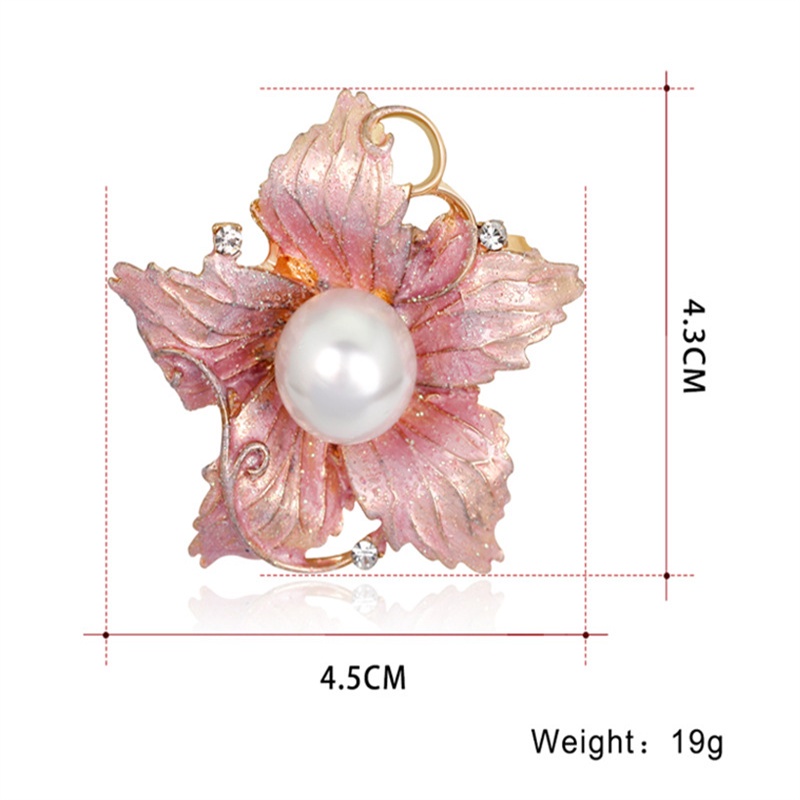 Trâm Cài Áo Hình Hoa Khô Sơn Dầu Thời Trang Cao Cấp