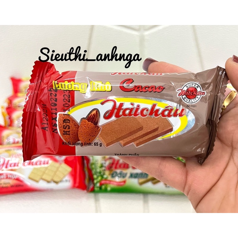 Lương khô hải châu 65g Ca cao/đậu xanh/tổng hợp