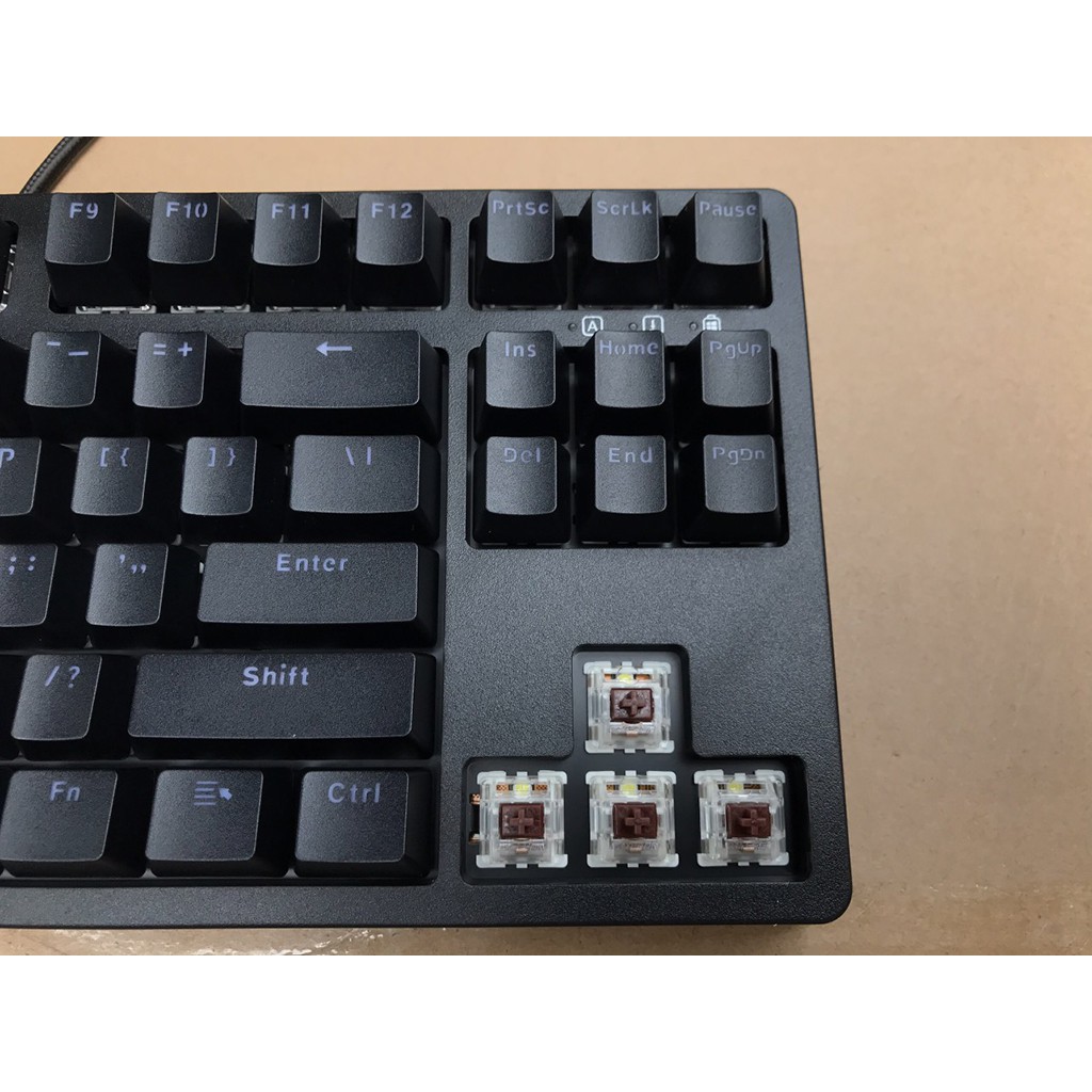 Bàn phím cơ Edra EK387 Gateron Switch - Phiên Bản 2021 - Tặng Keycap cờ đỏ sao vàng, tấm phủ bàn phím - Bảo hành 2 Năm