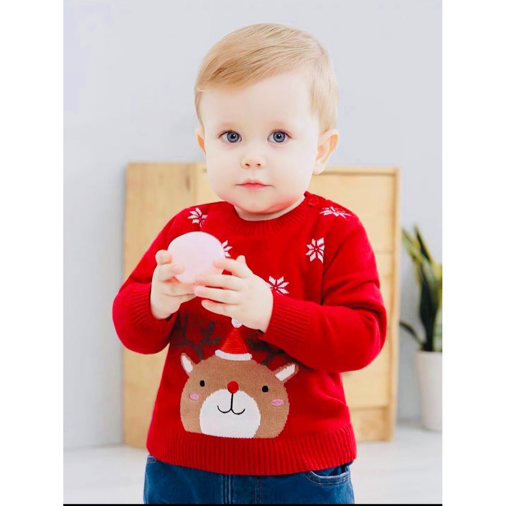 Áo Len Giáng Sinh Cho Bé size 80-140(8-25kg)