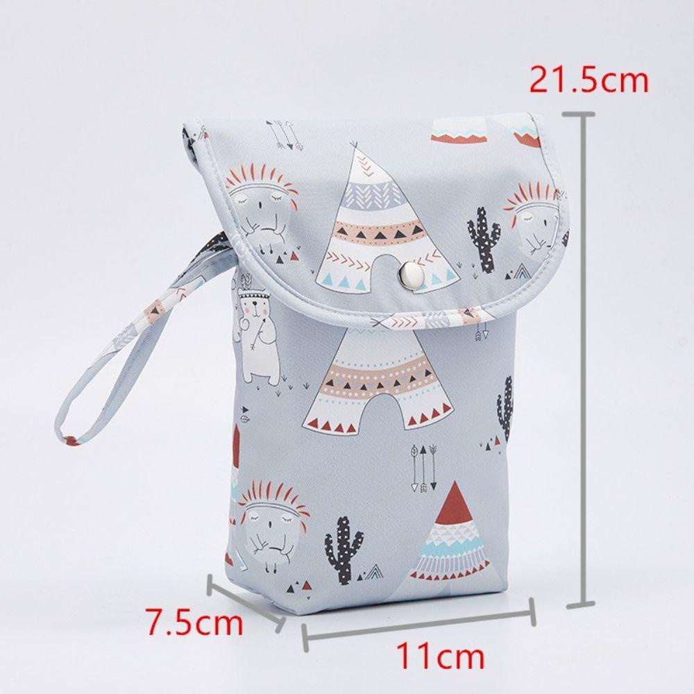 Túi Đựng Tã Em Bé Bằng Nylon Chống Nước Sức Chứa Lớn Tiện Dụng