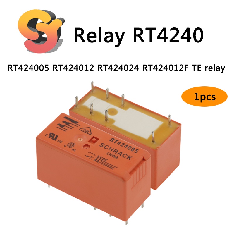 Rơ Le RT4240 8-Pin RT424005 Rt424012 Rt424024 Rờ Le 8A Hai Đóng Chuyên Dụng Chất Lượng Cao