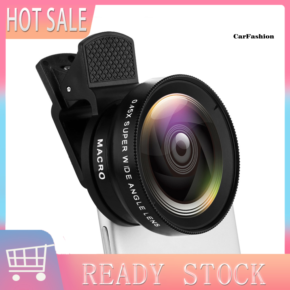 CYSP_Universal Mobile Phone 0.45X Wide Angle 12.5X Macro HD Lens for iPhone Android