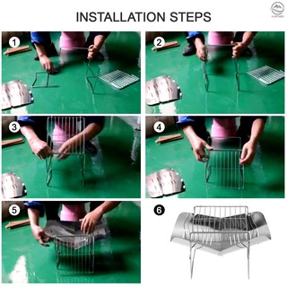 Bếp Lửa Cắm Trại 2 Trong 1 Tiện Lợi