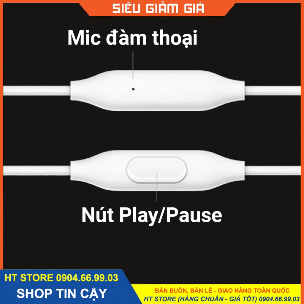 Tai nghe Chính hãng Xiaomi Redmi, In-Ear Headphones Basic 4.0- full box -chân tròn jack 3.5 (màu bạc)