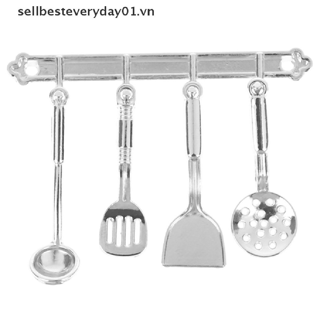 Set 5 dụng cụ nấu ăn mini tỉ lệ 1: 12 trang trí nhà búp bê