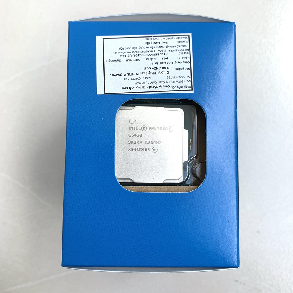 [Mã ELMS4 giảm 7% đơn 500K] CPU G5420 Intel Pentium Gold 3.80Ghz/ 4Mb cache Socket 1151V2 chính hãng phân phối | BigBuy360 - bigbuy360.vn