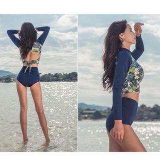 Bikini 2 mảnh tay dài ( có kèm ảnh thật )