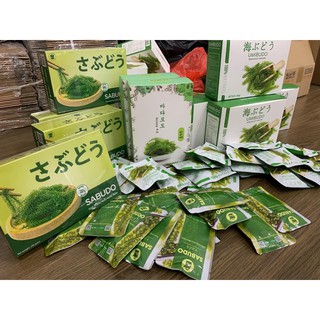 Rong nho tách nước chính hãng Combo 3 gói Sabudo,Umibudo,Sejong tặng sốt mè