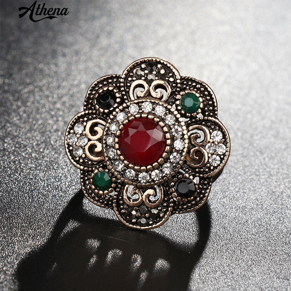 Nhẫn MặT HìNh Hoa ĐíNh Kim Cương Giả ThờI Trang Cho Nữ