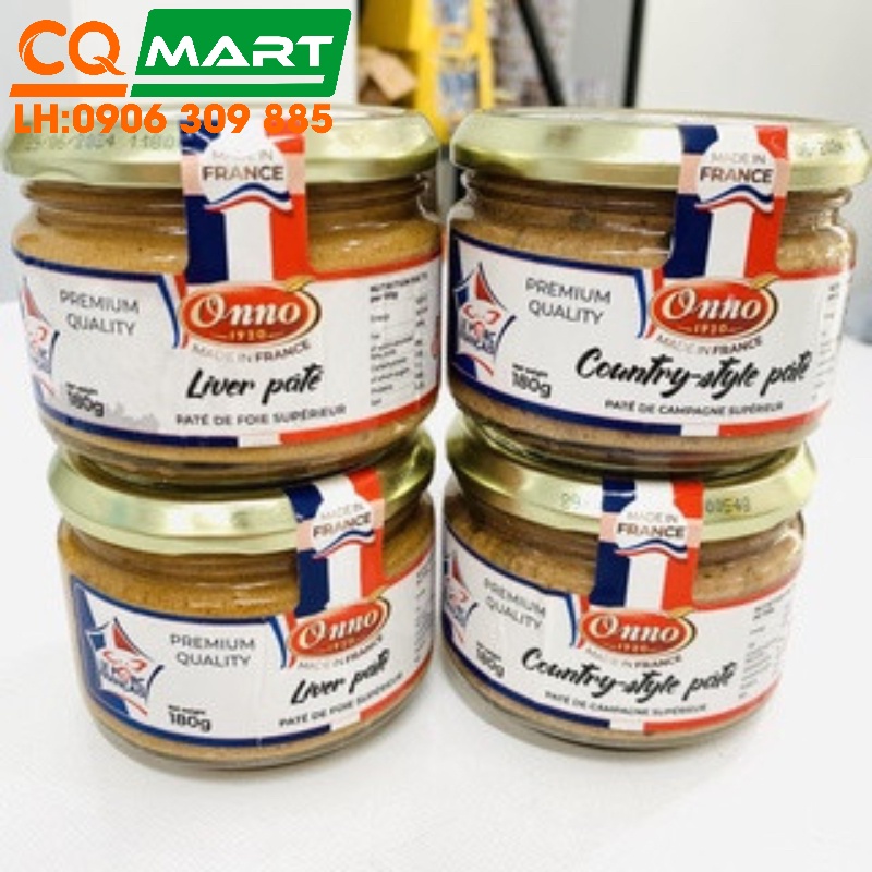 Pate Gan Heo Đồng Quê Country Style Pháp Hiệu Onno Hũ 180g