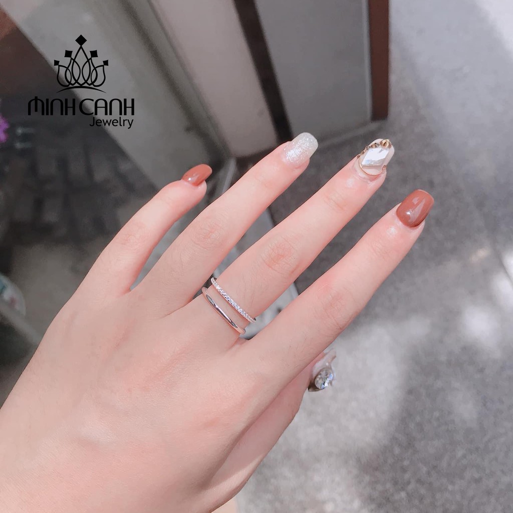 Nhẫn Nữ Bạc 925 Song Song Freesize - Minh Canh Jewelry