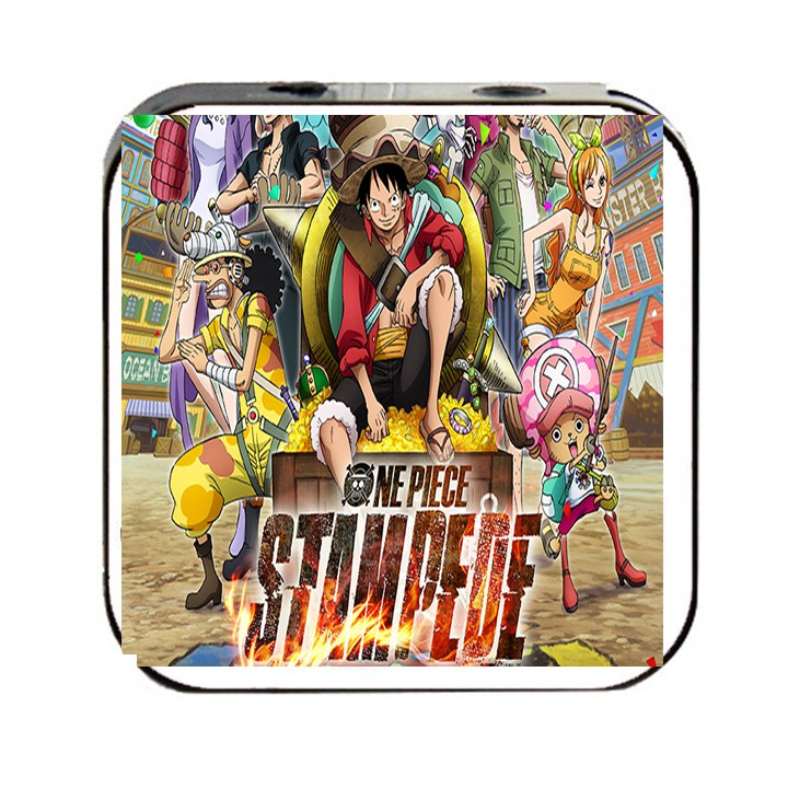 Máy nghe nhạc anime chibi One piece Stampede cầm tay mini tặng tai nghe cắm dây có mic và dây sạc