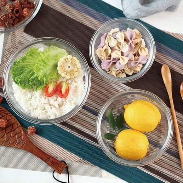 Combo bộ 3 hộp lạnh thủy tinh