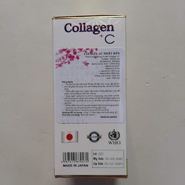 Viên uống đẹp da Collagen +C Glutathione Neocell 42000mg