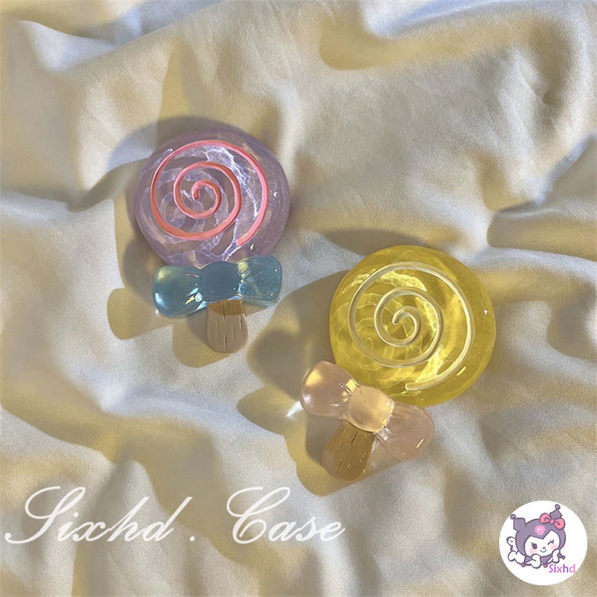 Giá Đỡ Điện Thoại Hình Kẹo Mút Hoạt Hình 3D Dễ Thương Có Thể Sử Dụng Cho Mọi Loại Điện Thoại