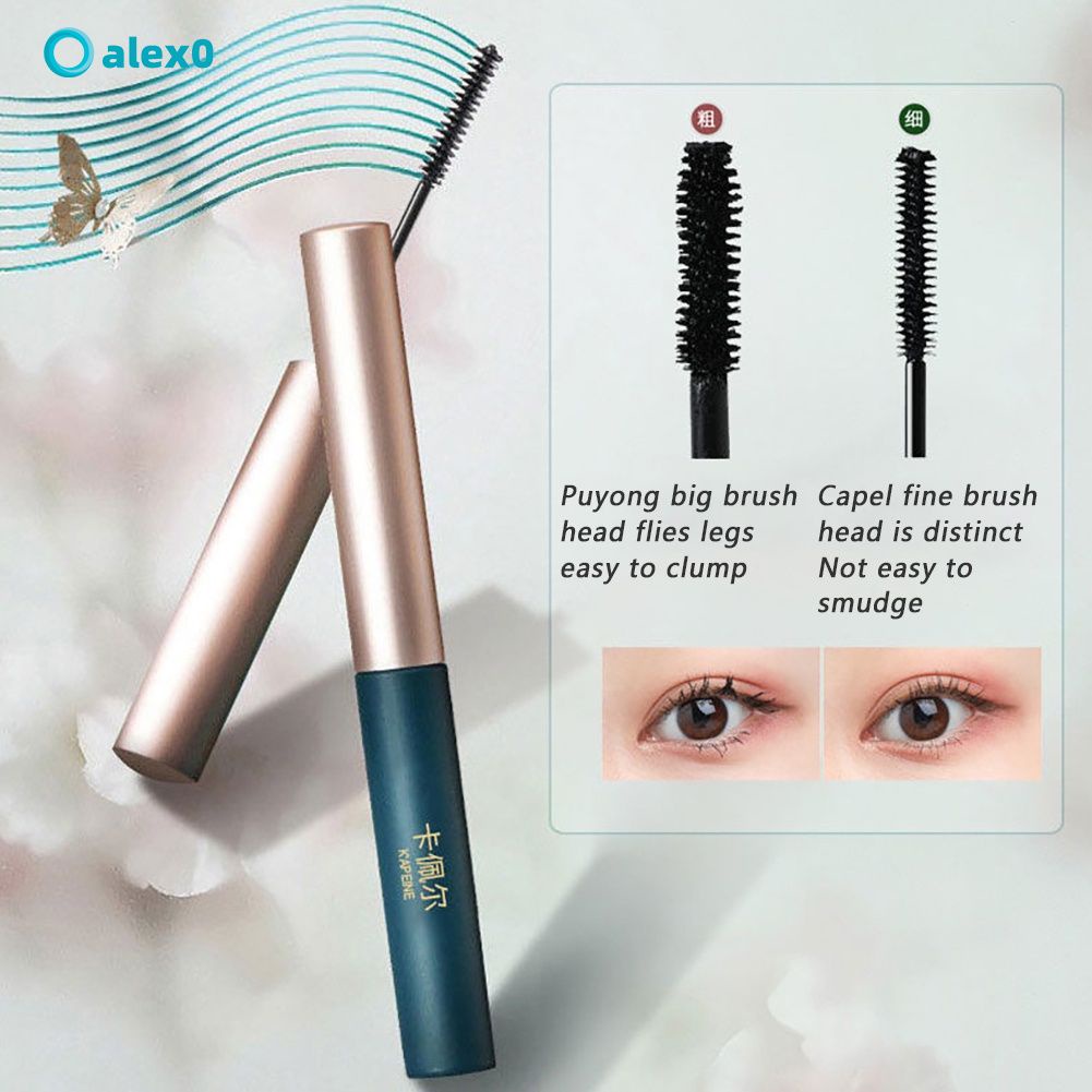 Mascara đầu cọ mảnh chống nước chống mồ hôi lâu trôi không lem giúp làm dài và làm dày lông mi
