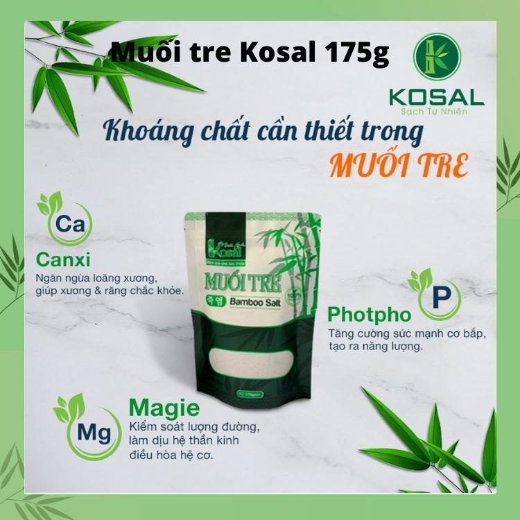 Muối Tre, Muối Kiềm Kosal 175g Muối tre nung công nghệ Hàn Quốc