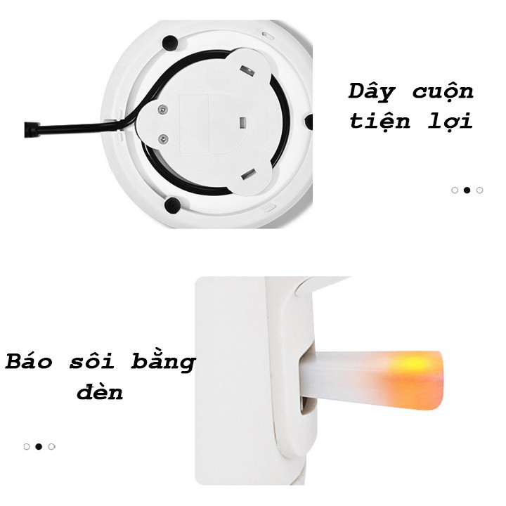 Ấm siêu tốc LOTOR dung tích 1.7 lít công suất 1500W - Hàng chính hãng