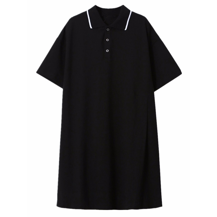 Đầm Thun Tay Ngắn Cổ Polo Dễ Phối Đồ Hợp Thời Trang Cho Nữ