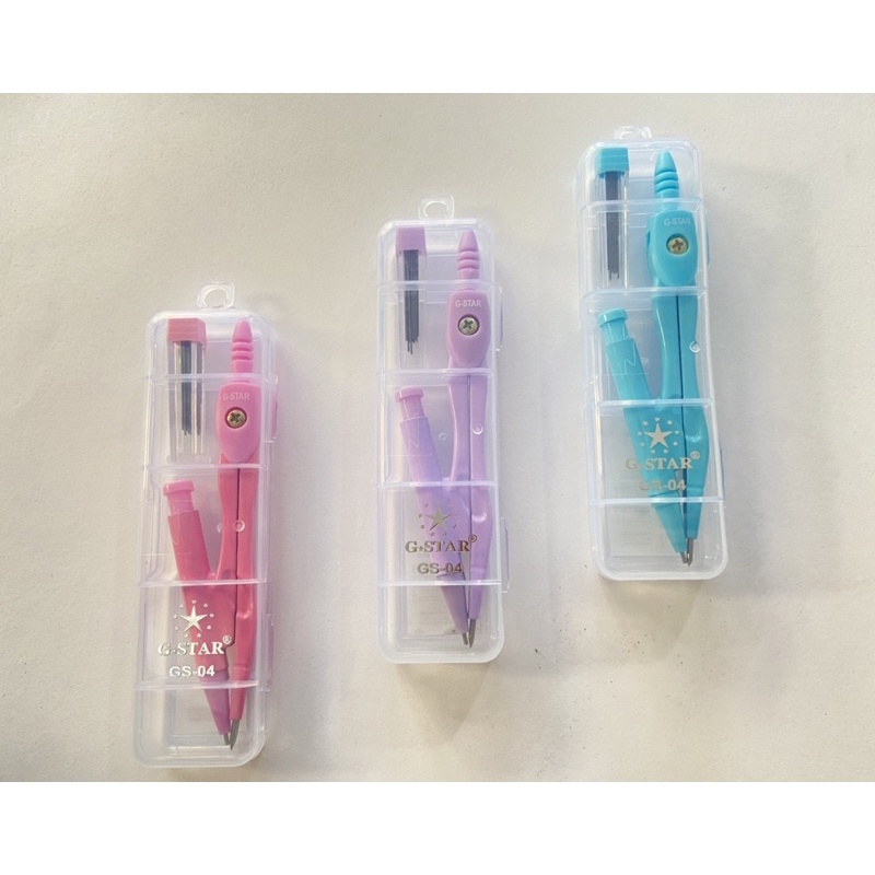 Compa Chì Bấm Học Sinh G-Star GS-04 Hộp Nhỏ Tiện Lợi